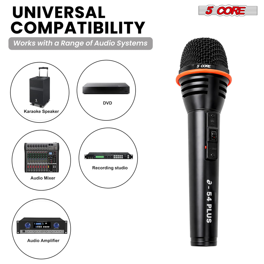 5Core Dynamic Handheld Microphone with XLR Cable