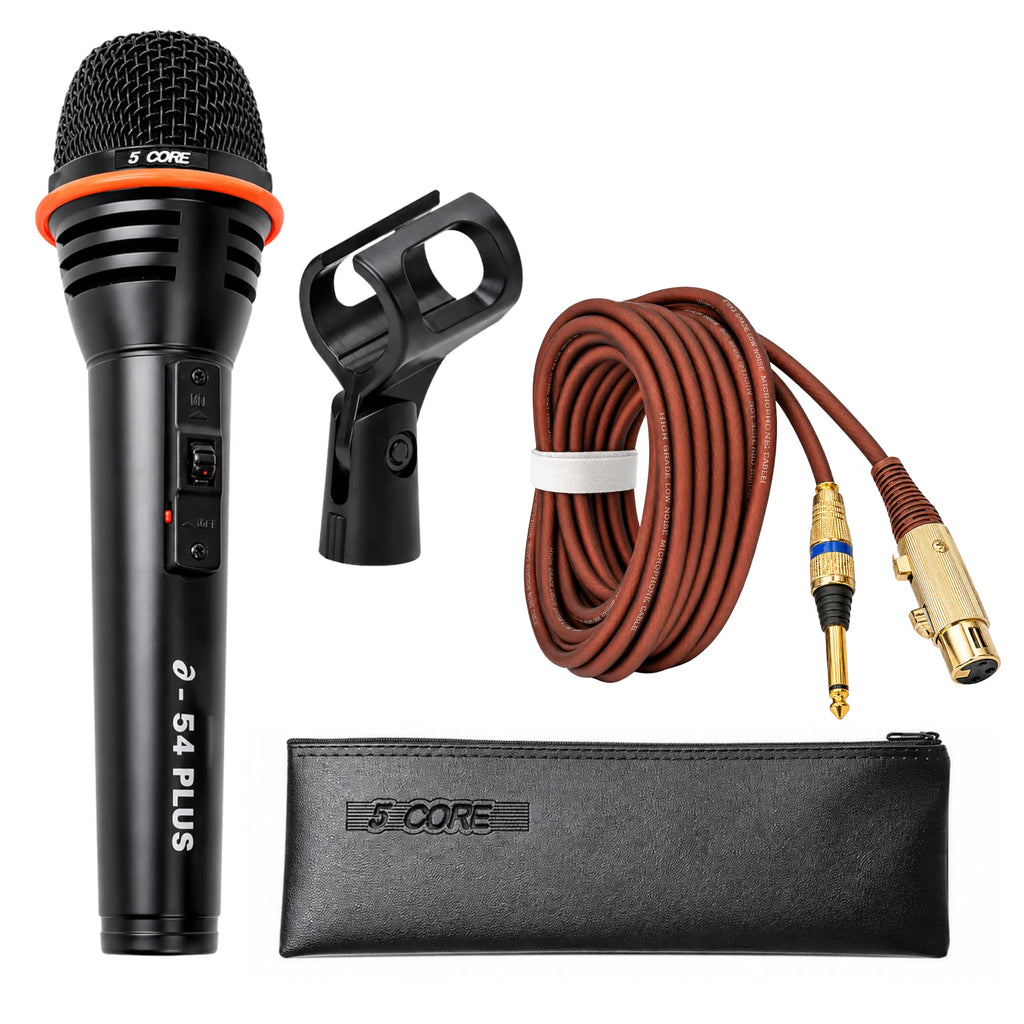 5Core Microphone Dynamic Mic Karaoke Singing Studio XLR Mics Handheld Microfono