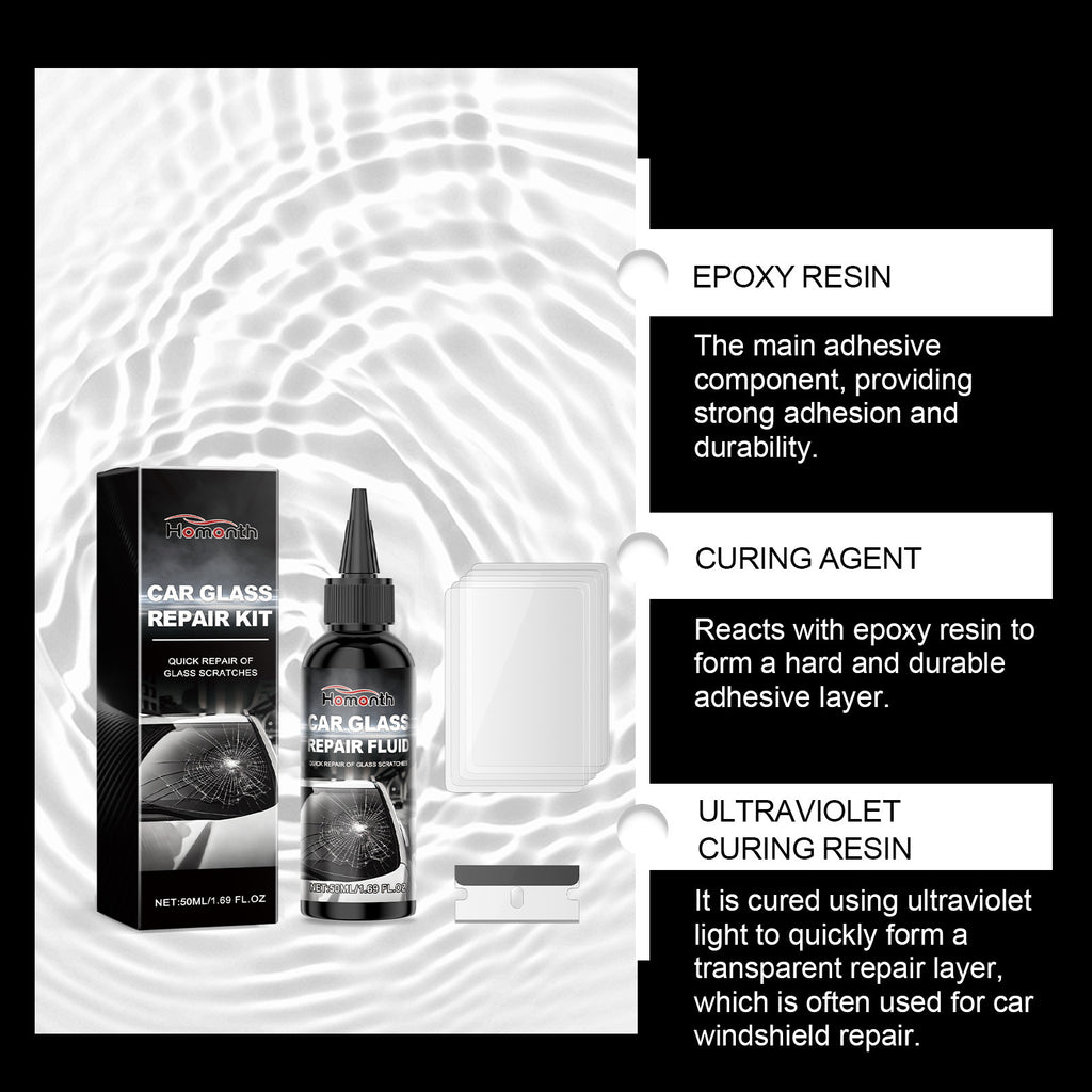 Homonth Car Windshield Glass Nano Repair Fluid