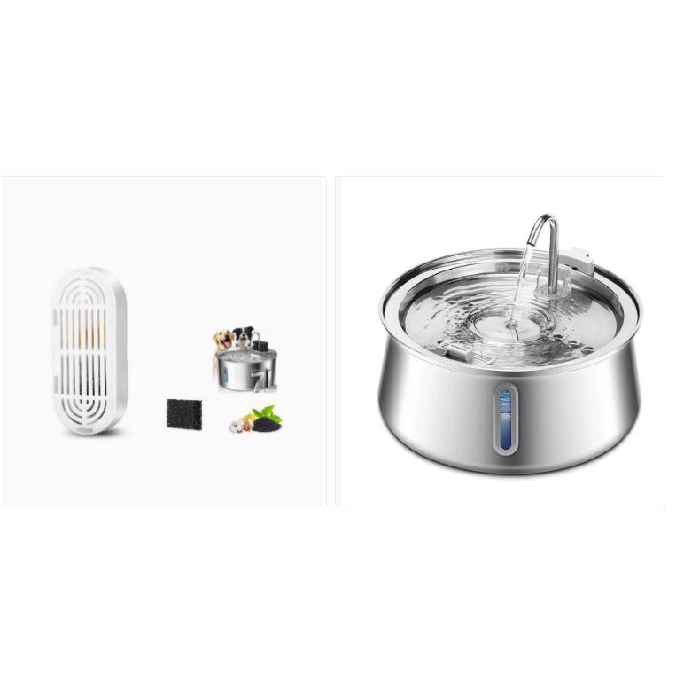 4L Water Drop Large Capacity Pet Stainless Steel Dispenser