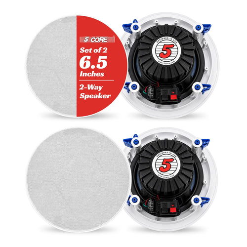 5 Core In-Ceiling In-Wall Speaker 1 6.5 8" 2-Way Flush Mount