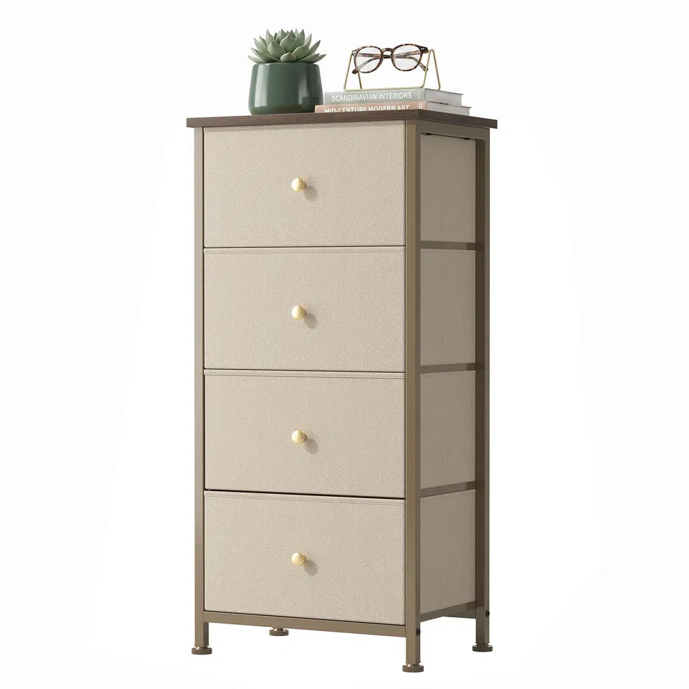 4-Drawer Storage Cabinet - Khaki