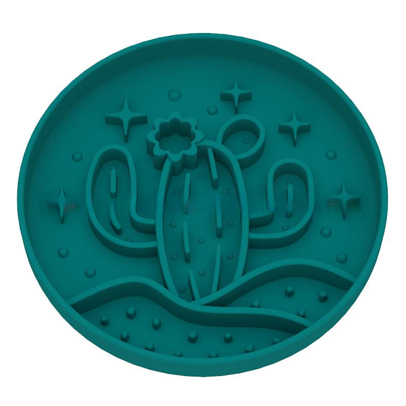 Cactus slow-feeder bowl suction base