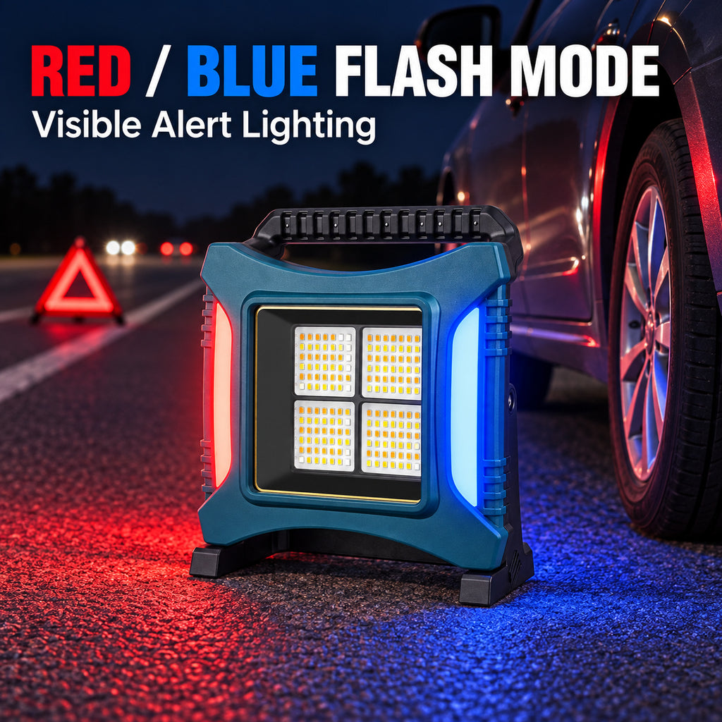 W8144-4 Rechargeable USB-C LED Warning Flood Light