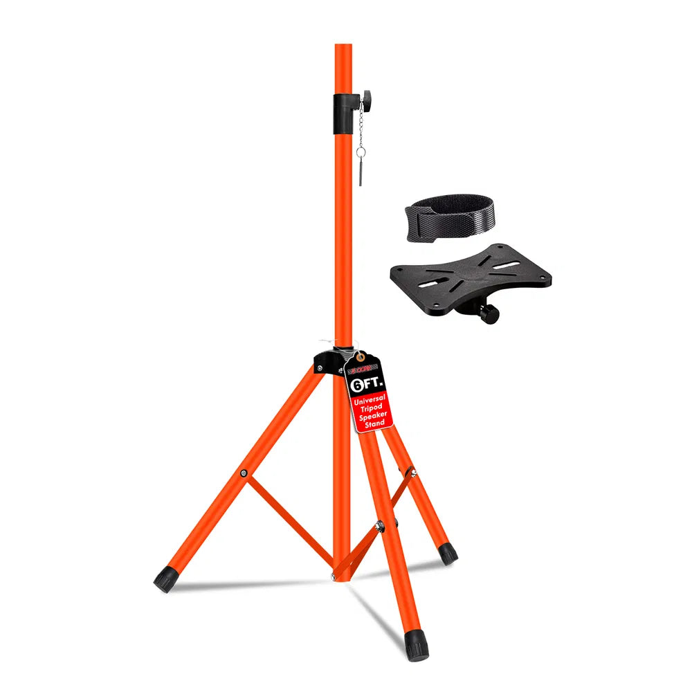 5 Core Adjustable Speaker Stand - Orange