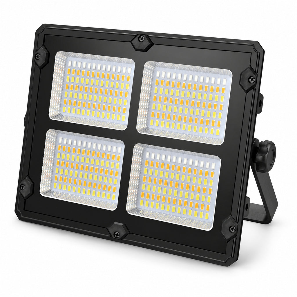 Solar Powered Rechargeable Battery Display Type C LED Flood Light 2