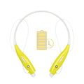 Wireless Sports Stereo Bluetooth Neckband Headset - Yellow