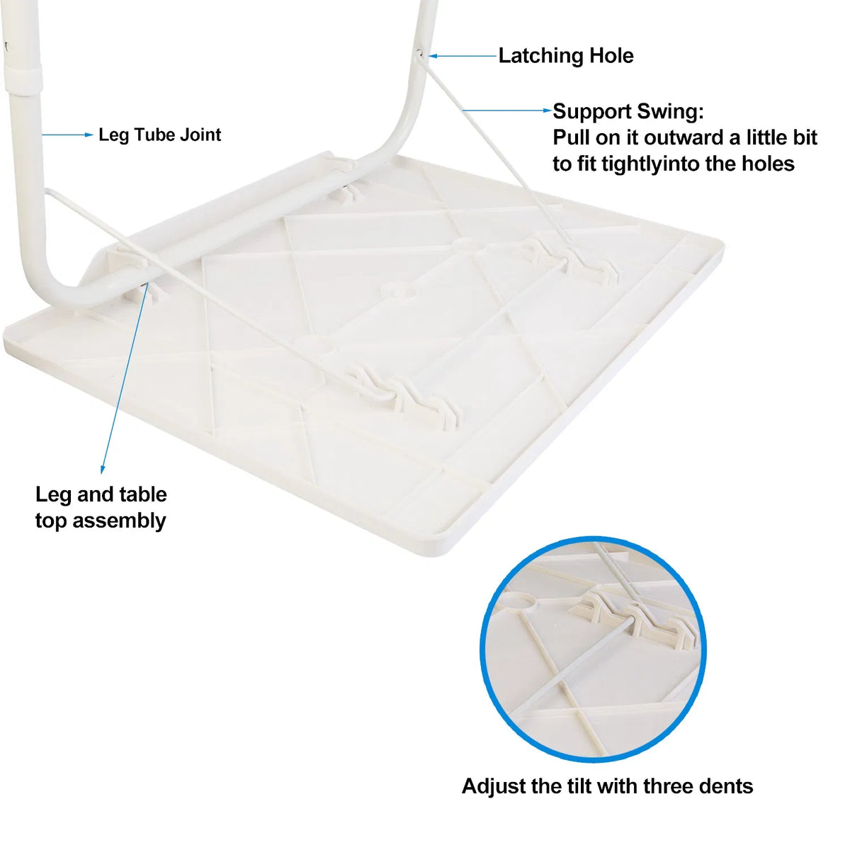 Foldable Tray Table Portable Sofa TV