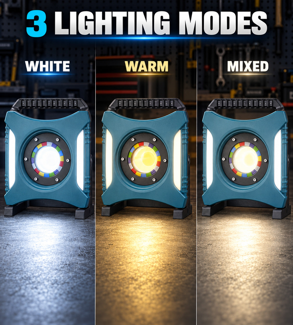 Rechargeable COB LED Flood Light with Type-C Charging