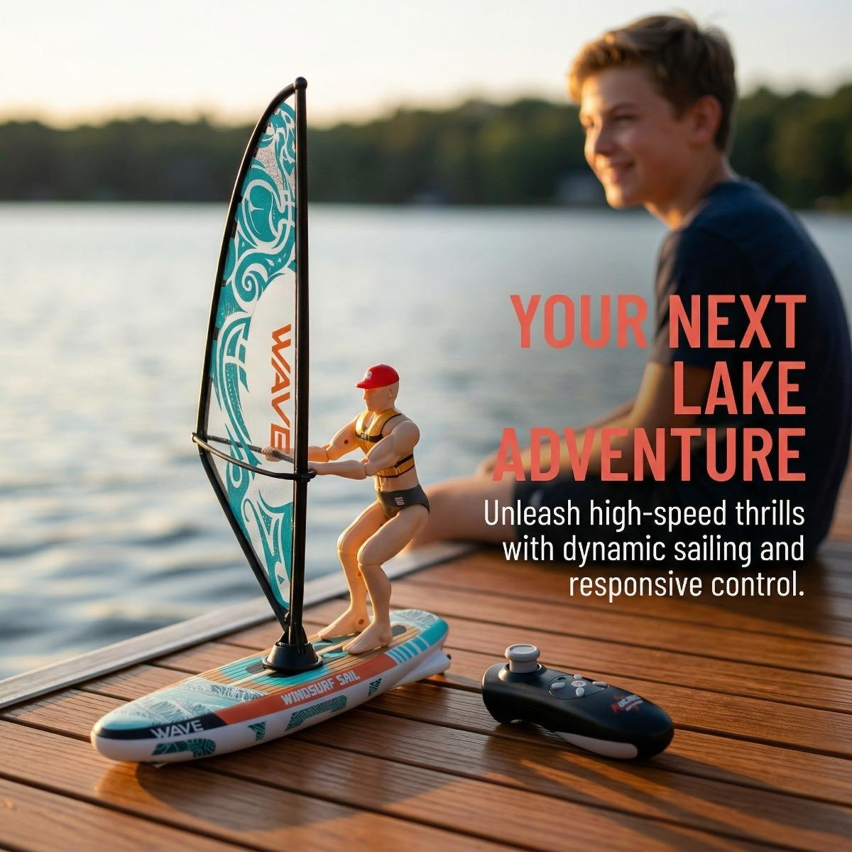 2.4GHz High Speed RC Racing Sailboat Toy