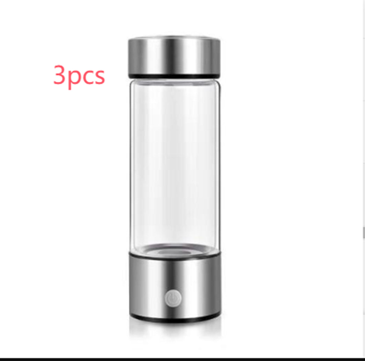 Electric Hydrogen-Rich Water Generator Bottle - Silver-401 500ml-3-Pack