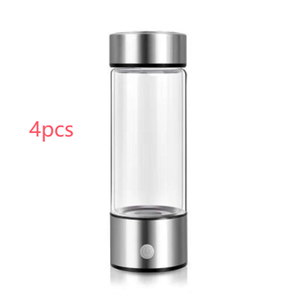 Electric Hydrogen-Rich Water Generator Bottle - Silver-401 500ml-4-Pack