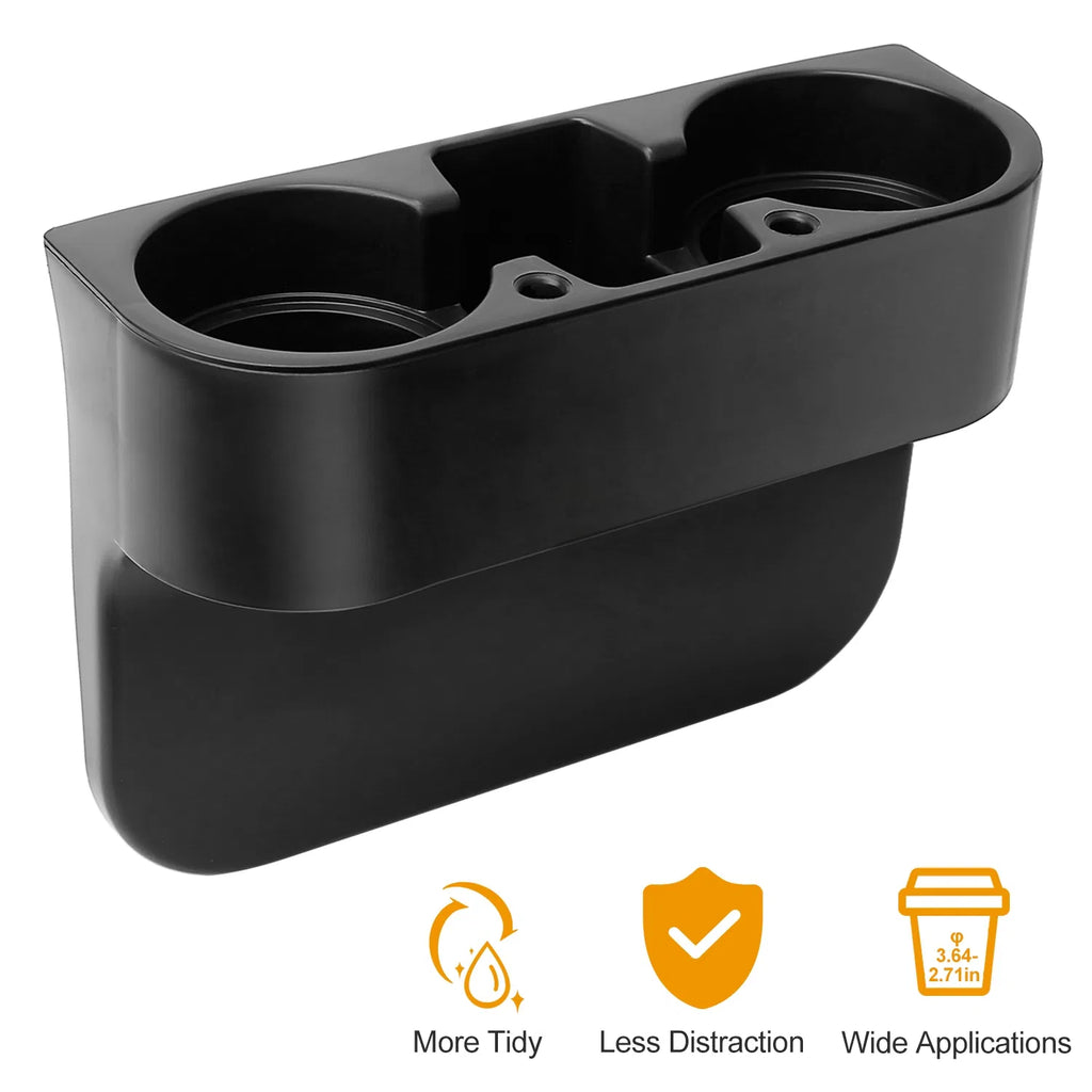 Car Seam Cup Holder Seat Gap Wedge Drink Storage Organizer Console