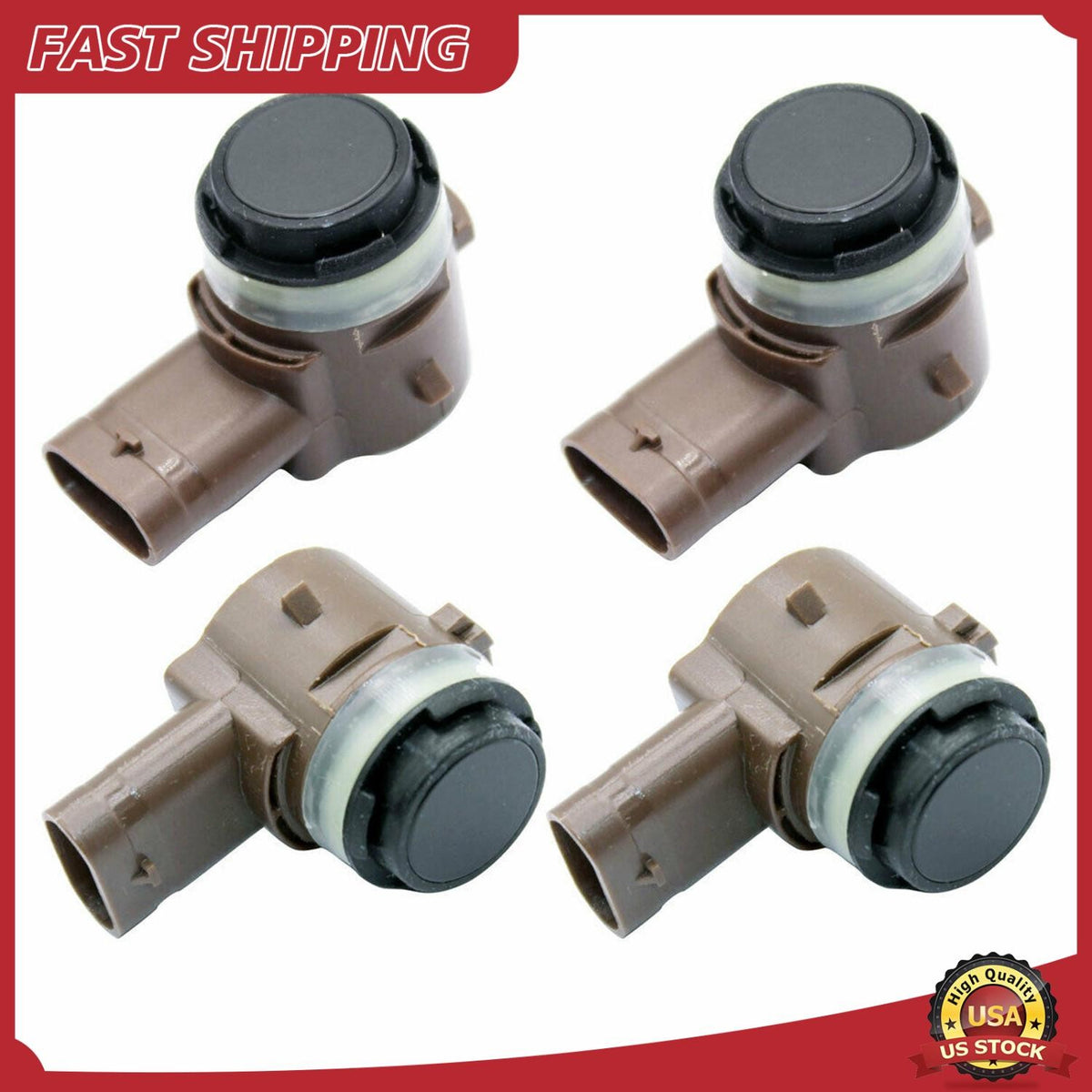 4PCS Parking Sensor Front & Rear Bumper for Tesla Model 3 - Default Title