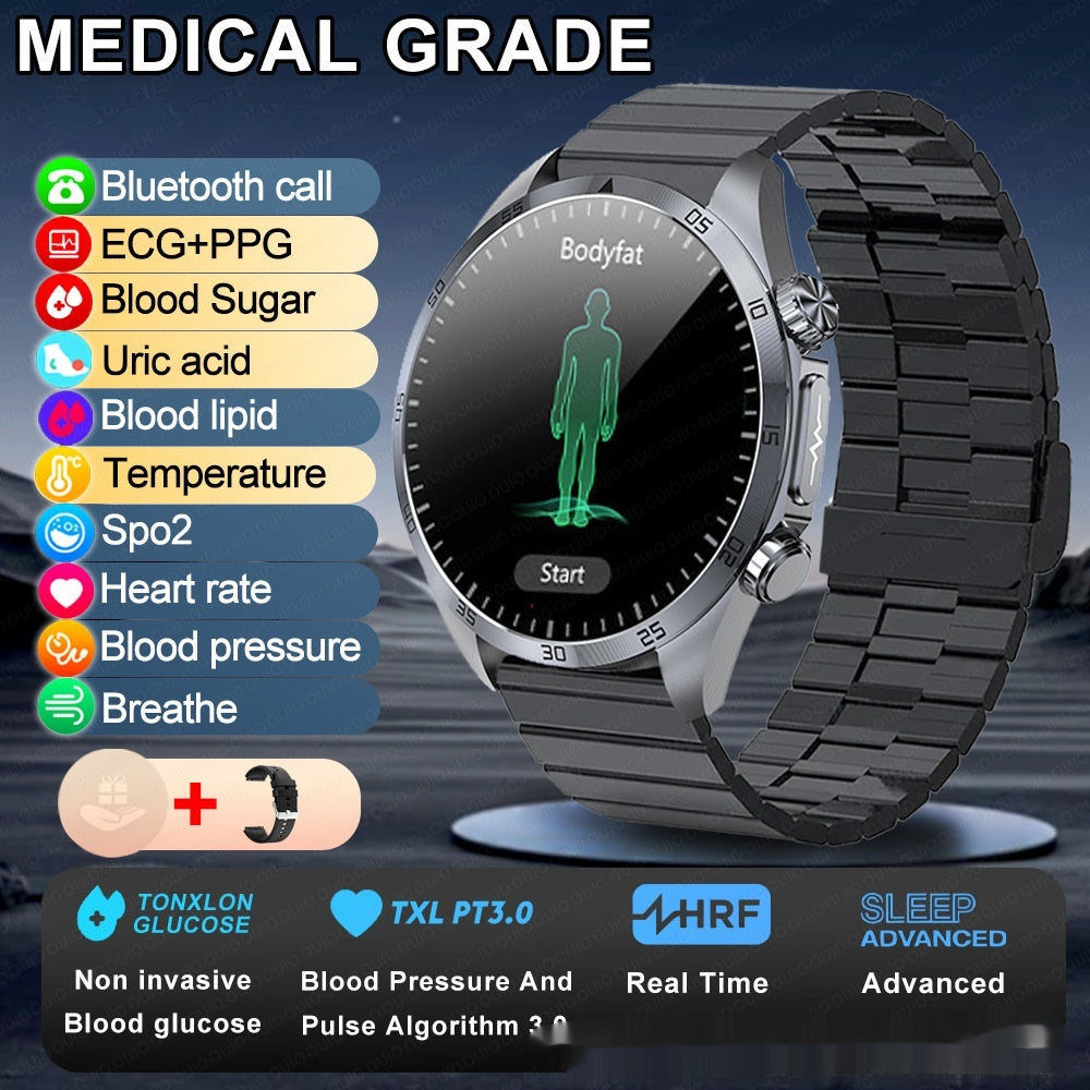 Smartwatch with Bluetooth Calling, Amoled Touchscreen, Health Monitoring