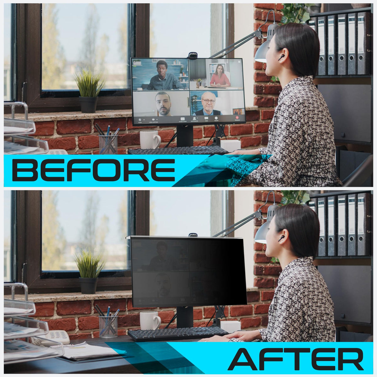 24-inch Acrylic Anti-Glare Privacy Film for Monitors