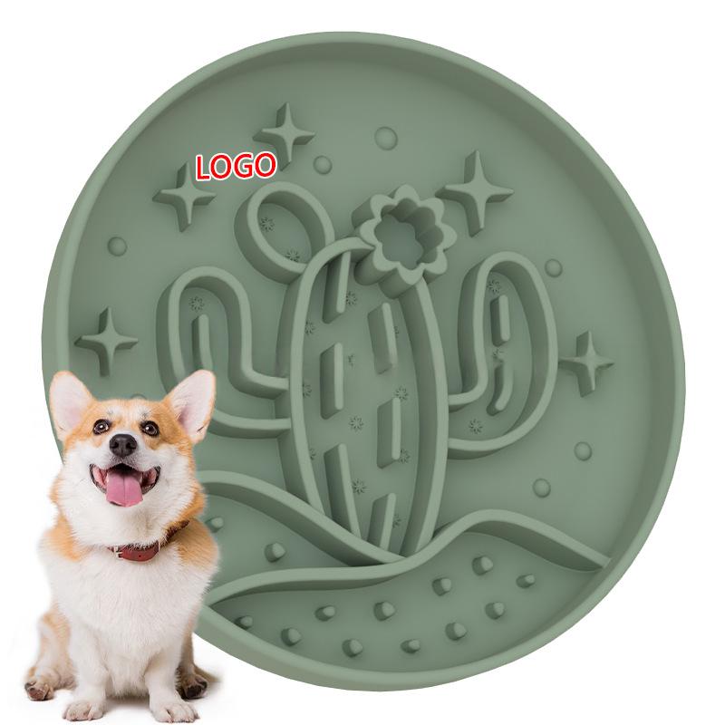 Cactus slow-feeder pet bowl