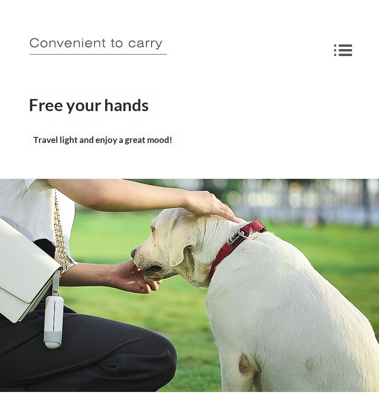 Pet Waste Bag Dispenser with LED Light