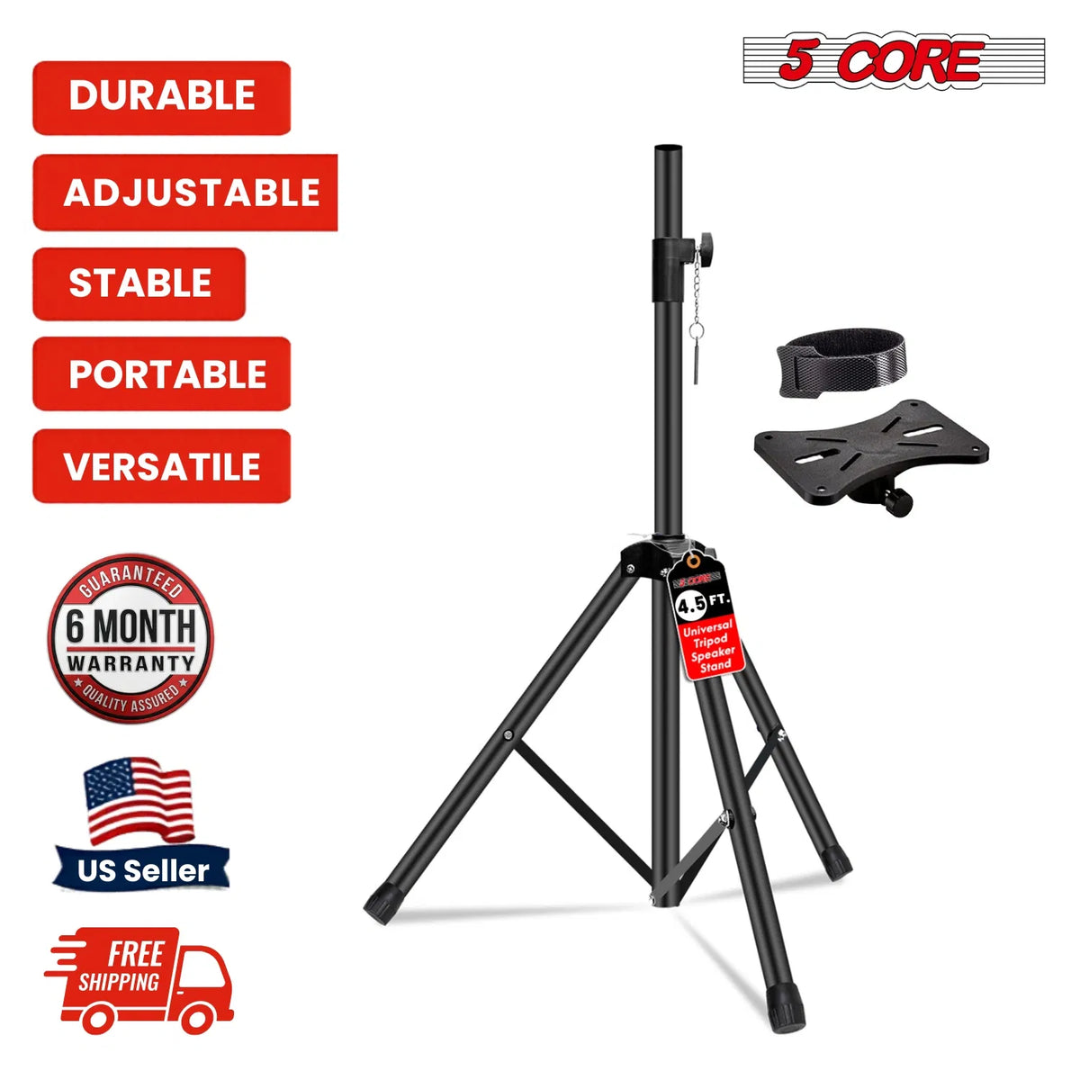 5 Core Adjustable Speaker Stand