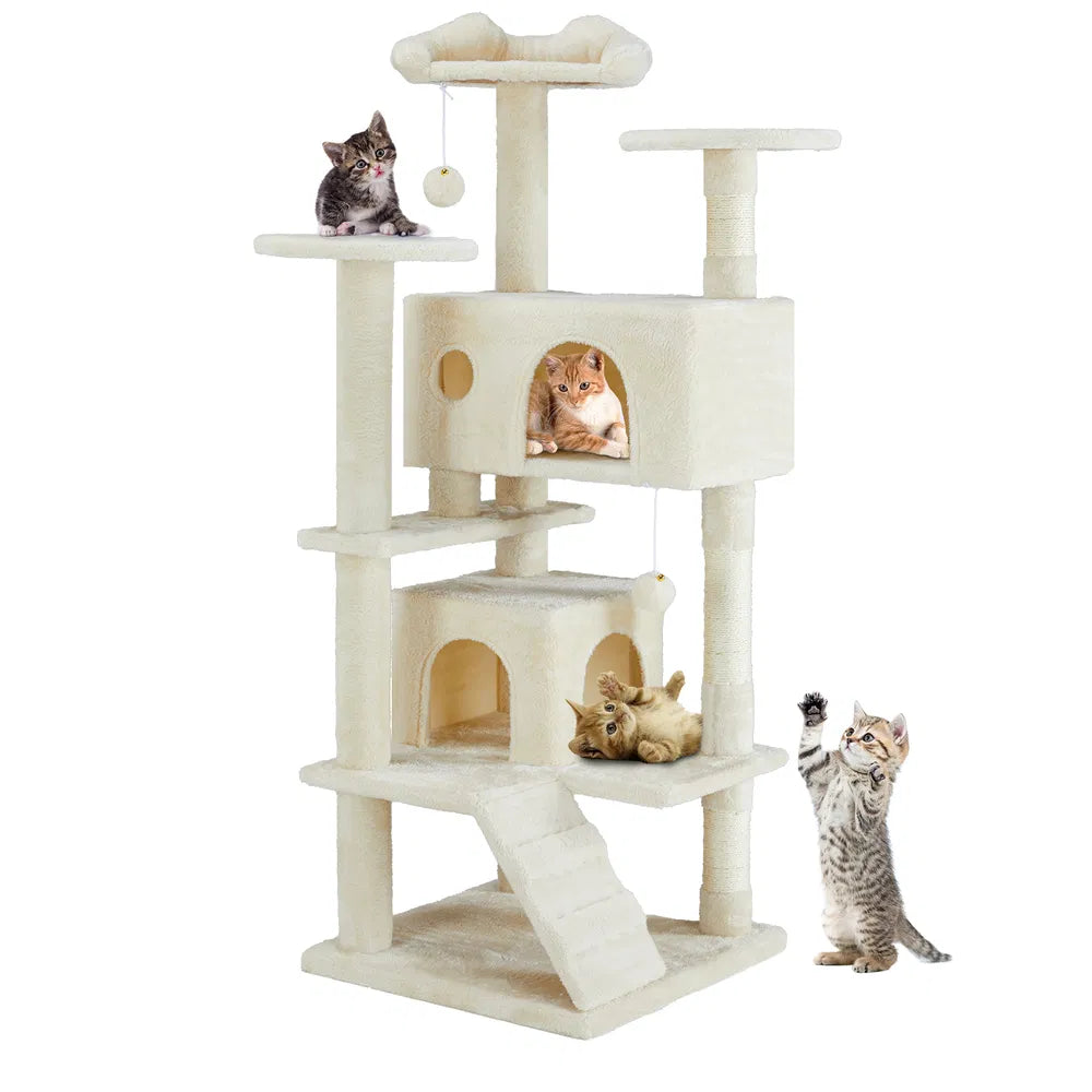 Multi-Functional Cat Tree House - Beige