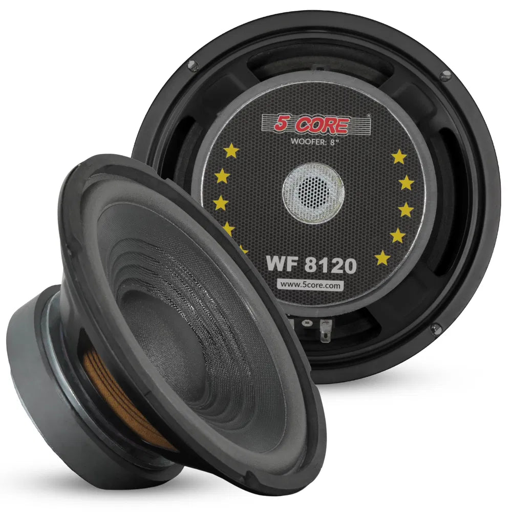 5 Core 8 Inch Woofer Replacement Subwoofer - 1000W 4 Ohm
