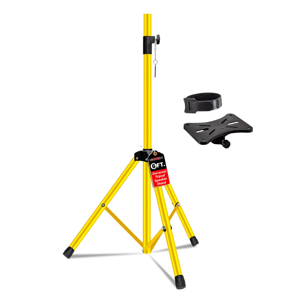 5 Core Adjustable Speaker Stand - Yellow