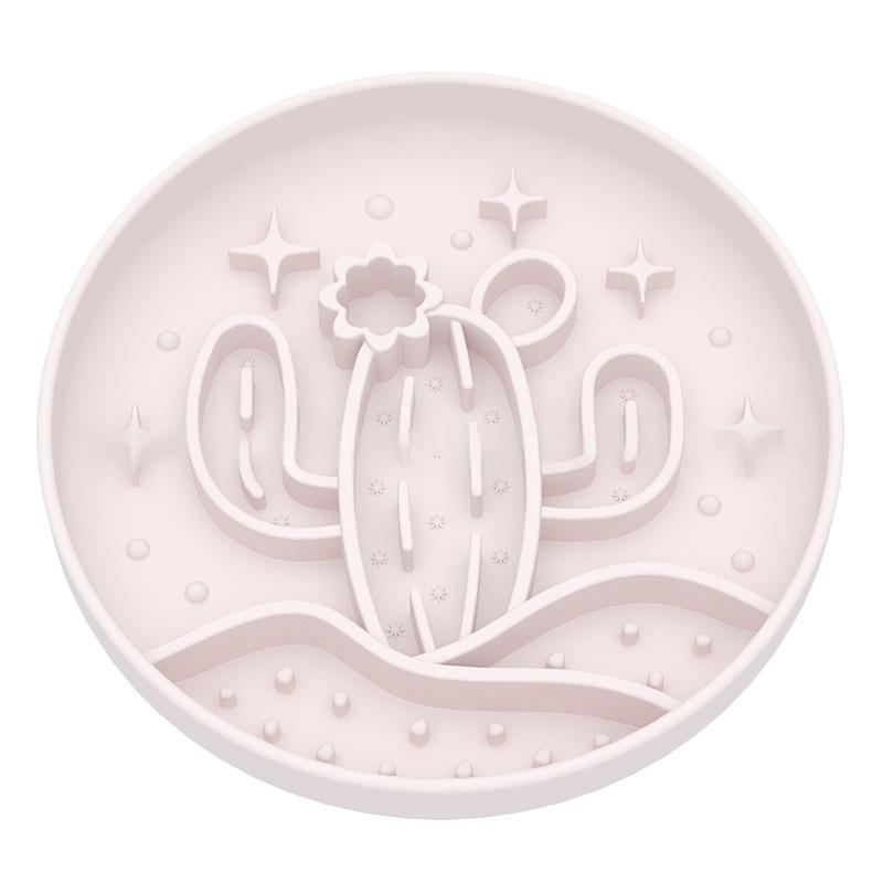 Cactus slow-feeder pet bowl colour options