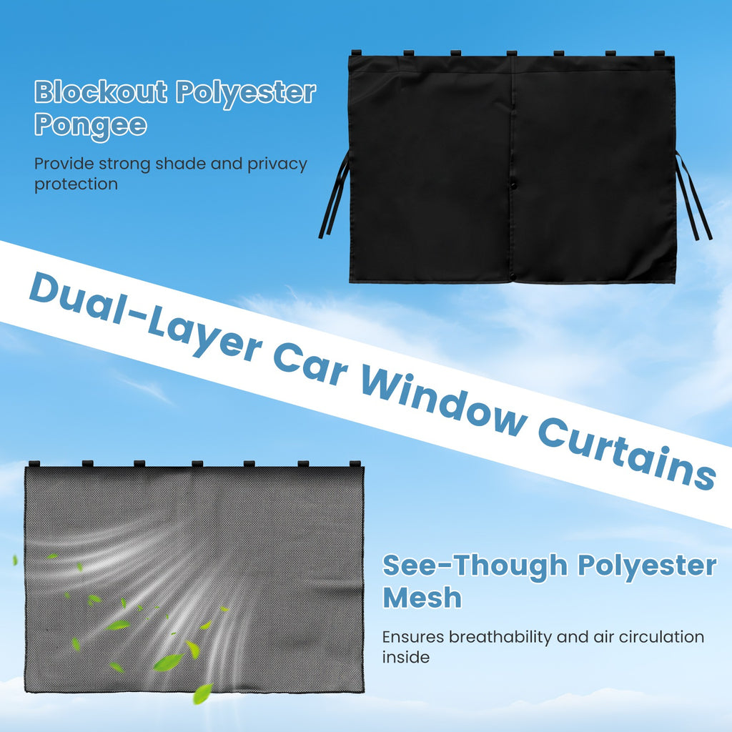 2 Pack Car Window Shades 26.77x19.09In