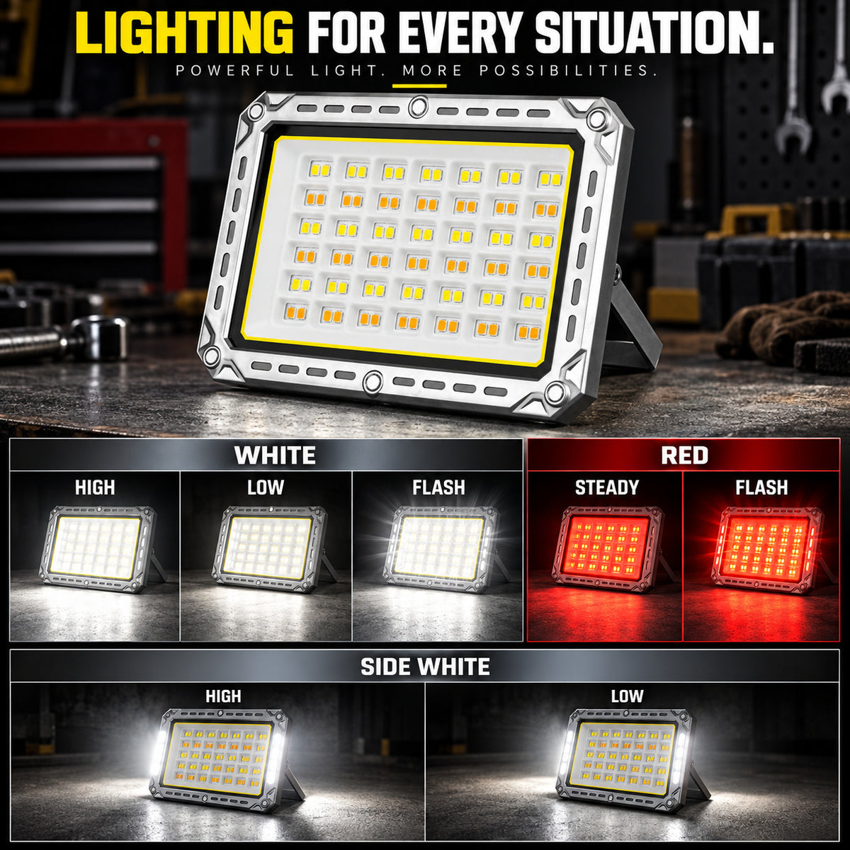 W8138-2 Rechargeable Magnetic LED Work Light
