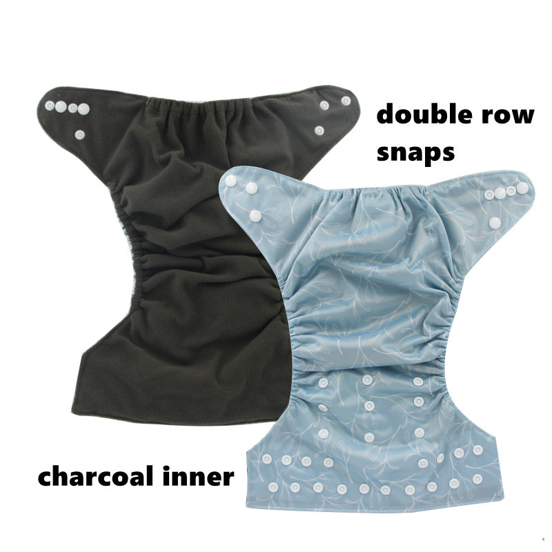 Floral Print Breathable Leak-Proof Washable Cloth Diaper Cover