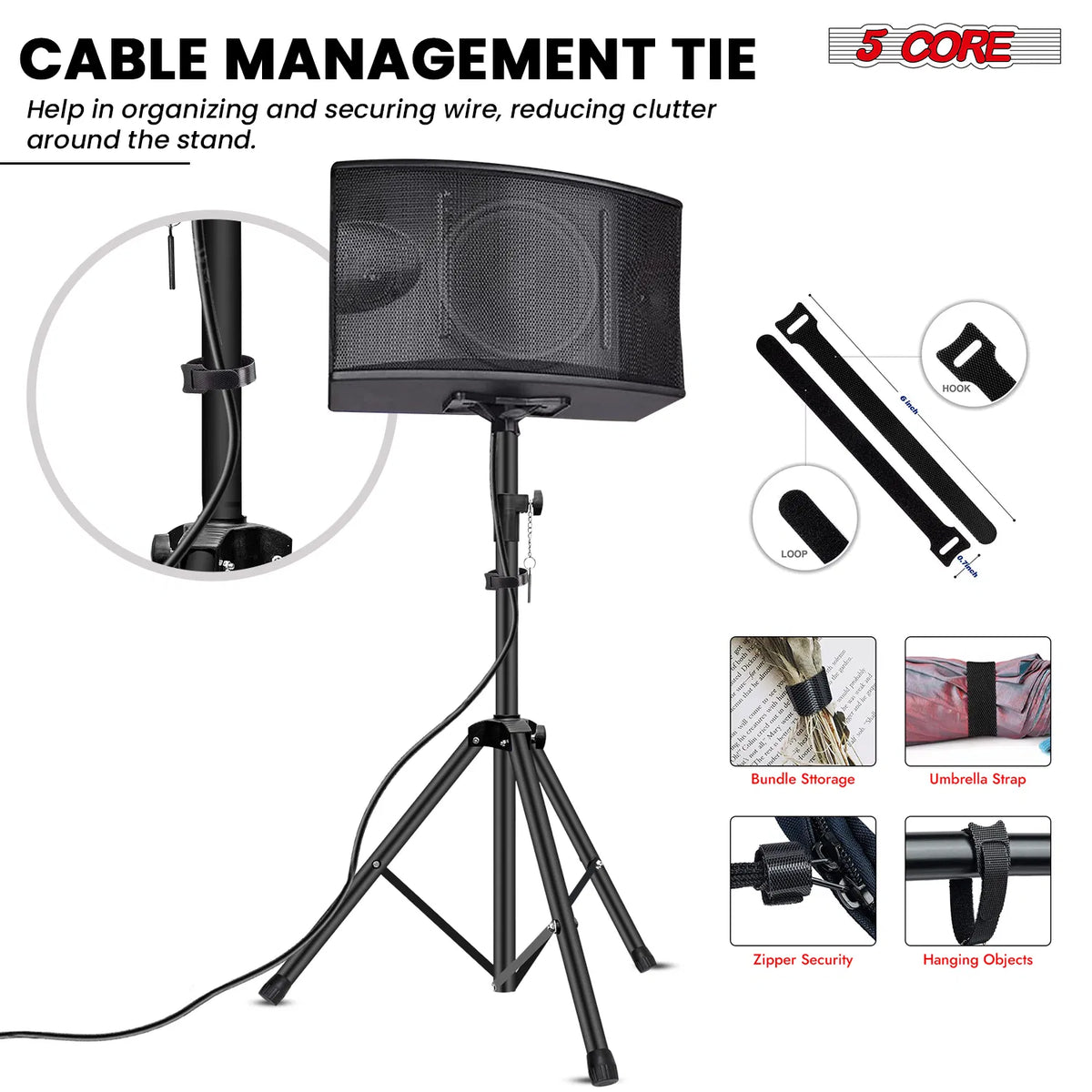5 Core Adjustable Speaker Stand