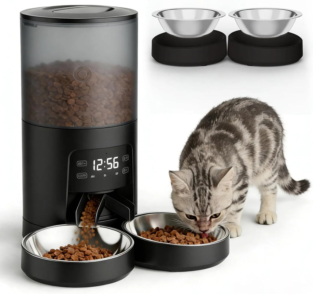 6L Automatic Cat Feeder for 2 Cats