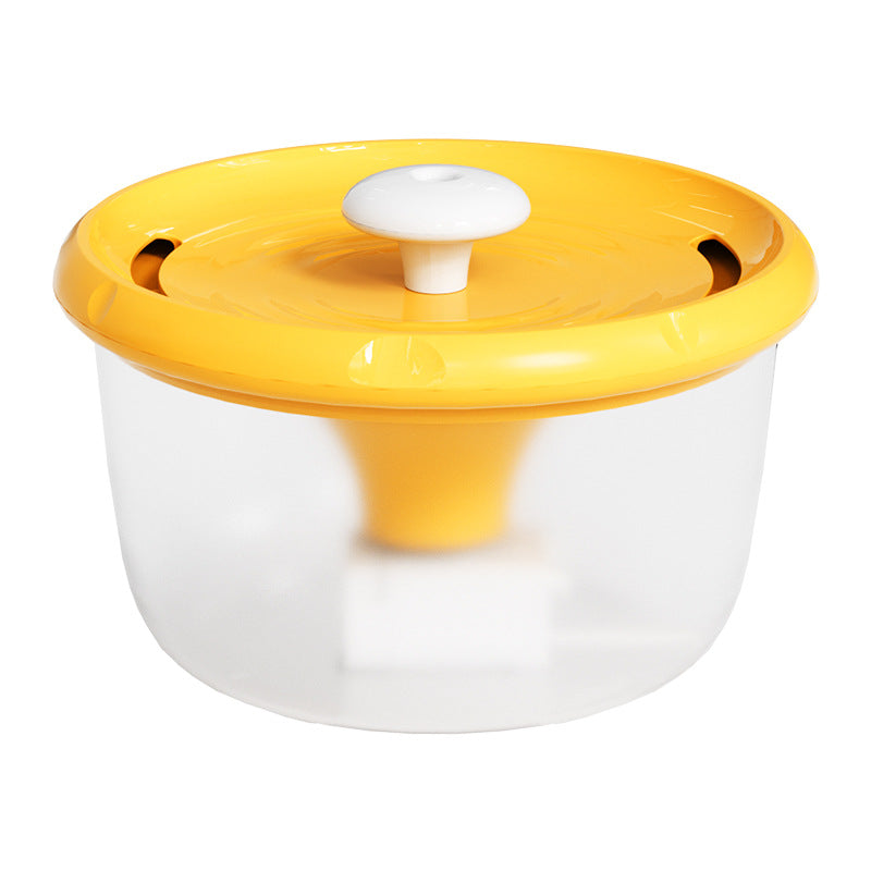 Mushroom Pet Water Dispenser - Automatic Flow Filter Cat Feeder - Water dispenser yellow-1pc