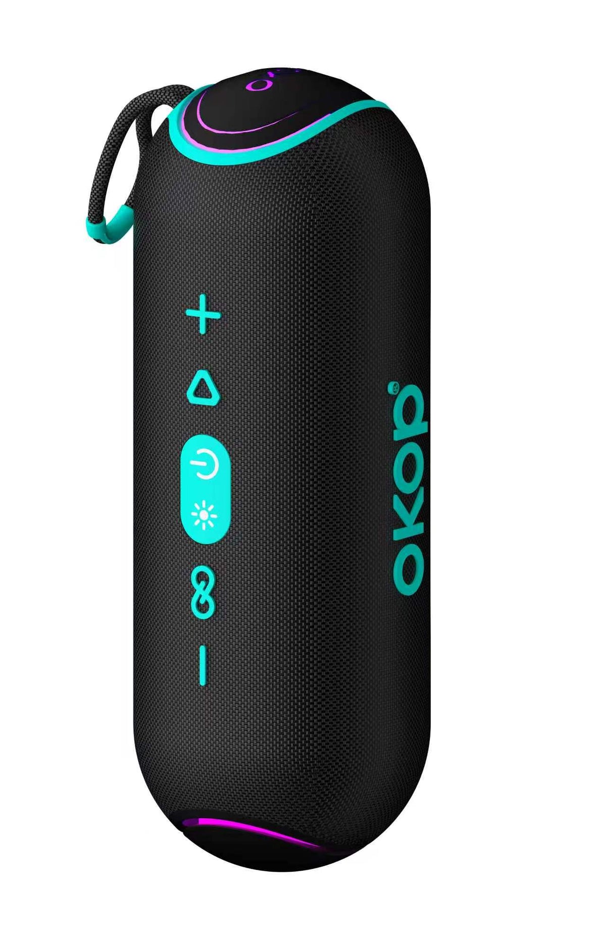 KP-851 Portable Bluetooth Speaker with RGB Lighting