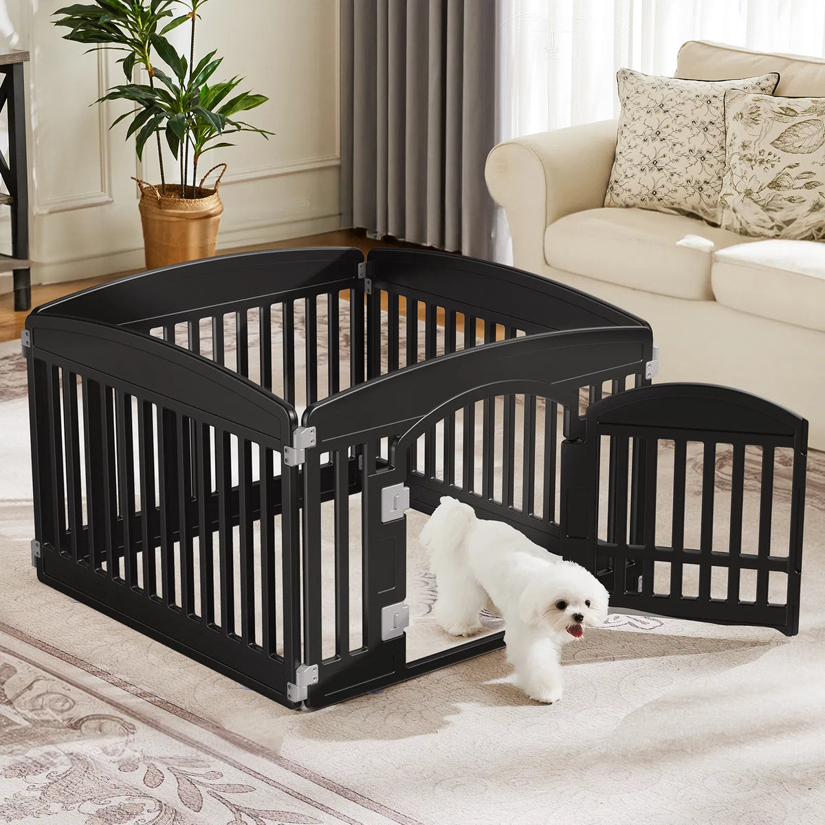Dog Playpen Safe & Secure Indoor/Outdoor Pet Fence