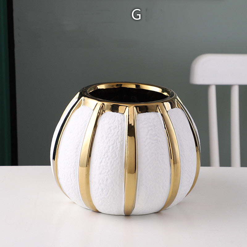Ceramic Flowerpot for Home Decoration