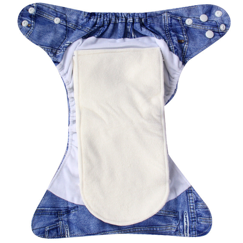 Cloth diaper with disposable insert