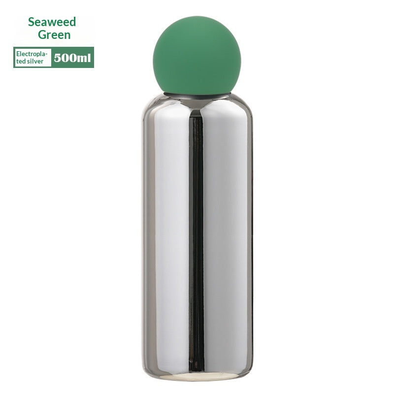 Electroplated Silver Stainless Steel Vacuum Insulated Bottle