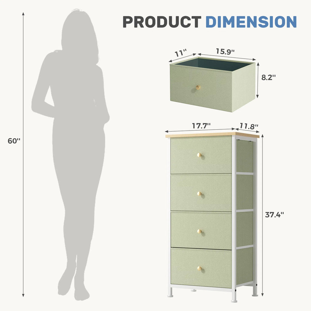 4-Drawer Storage Cabinet