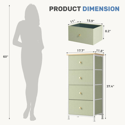 4-Drawer Storage Cabinet