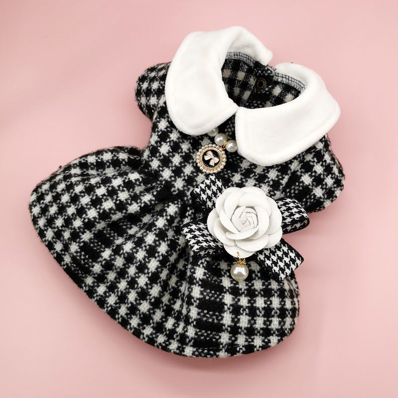 Trendy Warm Pet Clothes for Dogs and Cats - Wool Coat