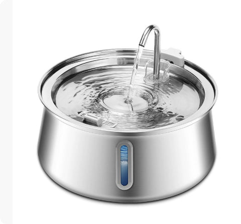 4L Water Drop Large Capacity Pet Stainless Steel Dispenser - 4Lwater drop long window-AU
