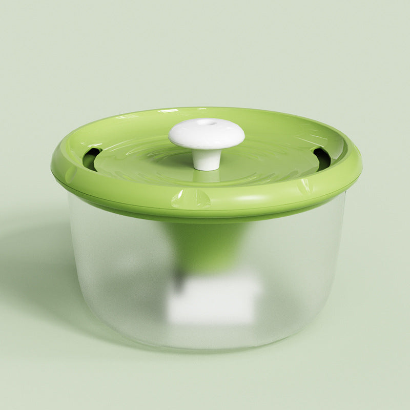 Mushroom Pet Water Dispenser - Automatic Flow Filter Cat Feeder - Water dispenser green-1pc