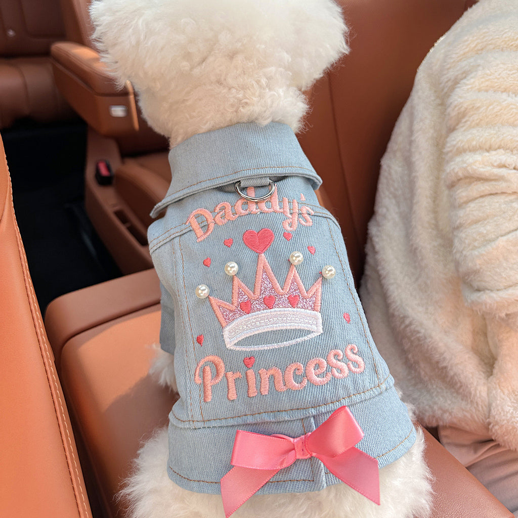Denim outfit for dogs and cats