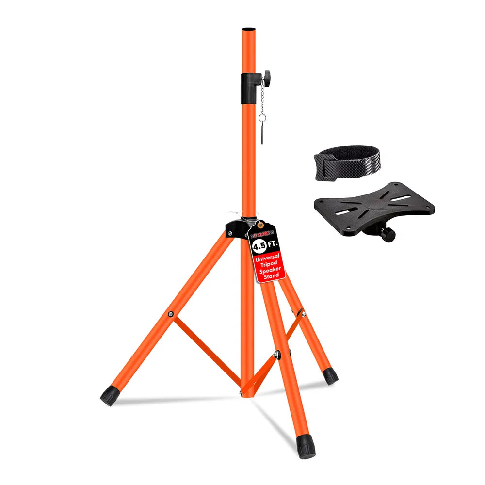 5 Core Adjustable Speaker Stand - Orange