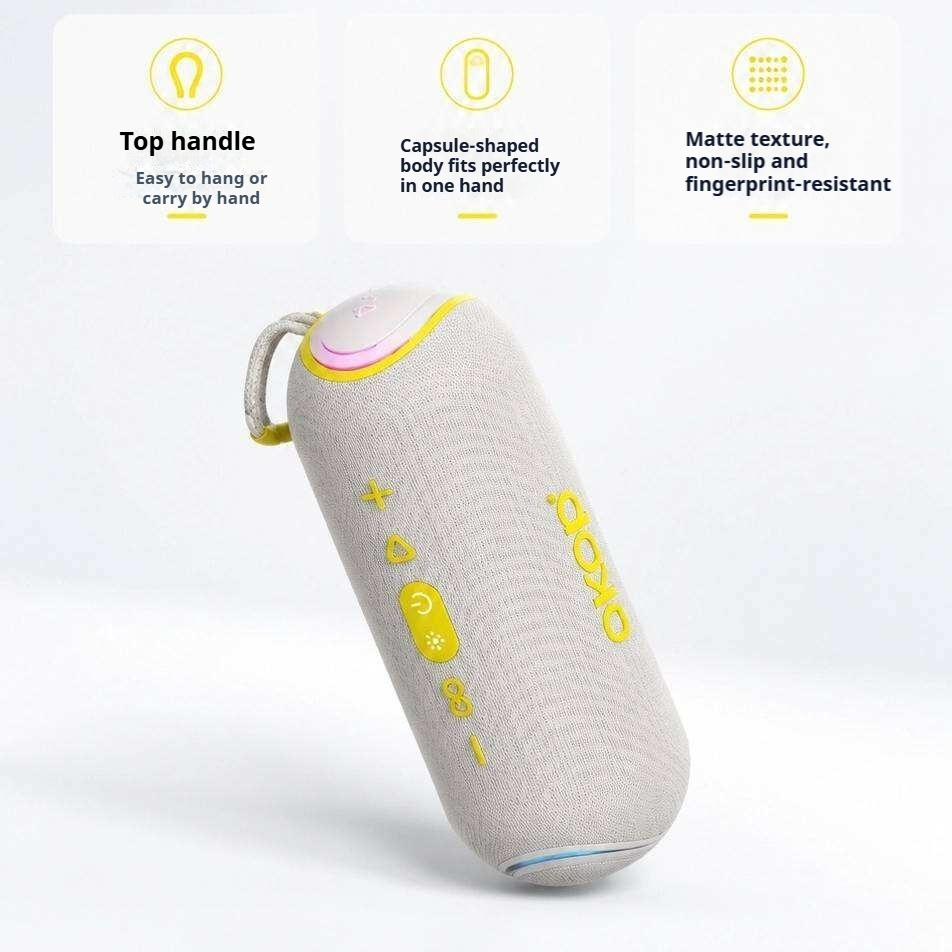 KP-851 Portable Bluetooth Speaker with RGB Lighting