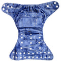 Reusable cloth diapers with disposable inserts