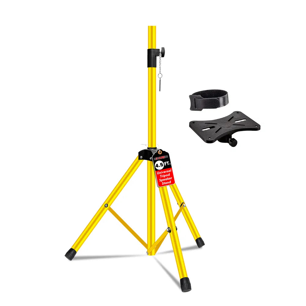 5 Core Adjustable Speaker Stand - Yellow