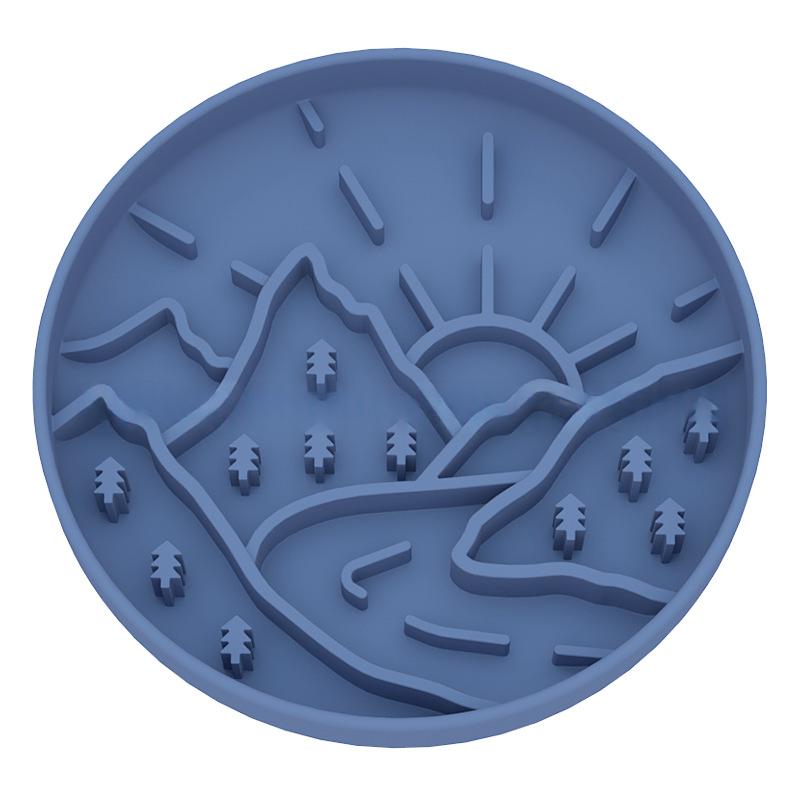 Dog Anti-Choking Slow-feeding Silicone Bowl