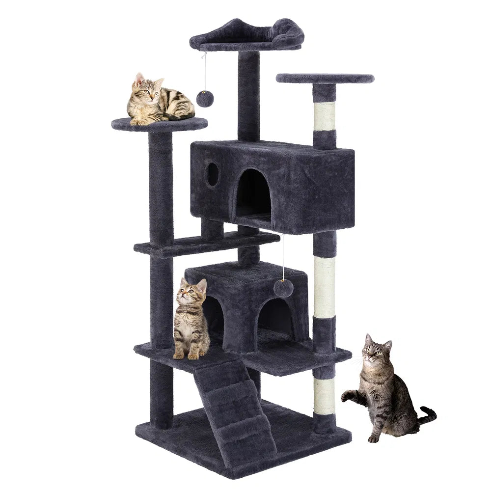 Multi-Functional Cat Tree House - dark blue